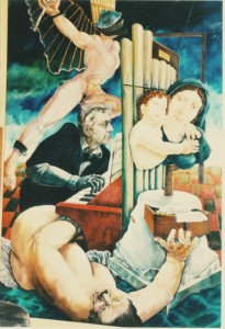 Alessandro Pultrone RITRATTO DEL MAESTRO S. SINIBALDI 120 x 150